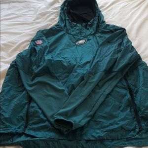 Eagles Nike, zip up hoodie windbreaker